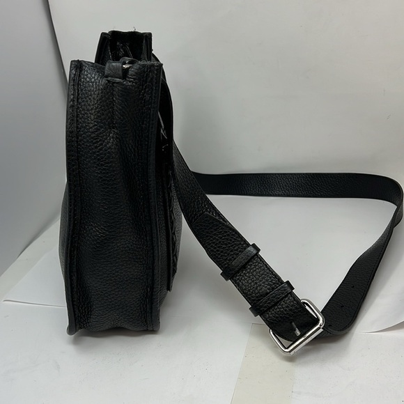 Rebecca Minkoff Unlined Whipstitch Feed Pebbled Leather Crossbody - Picture 3 of 9